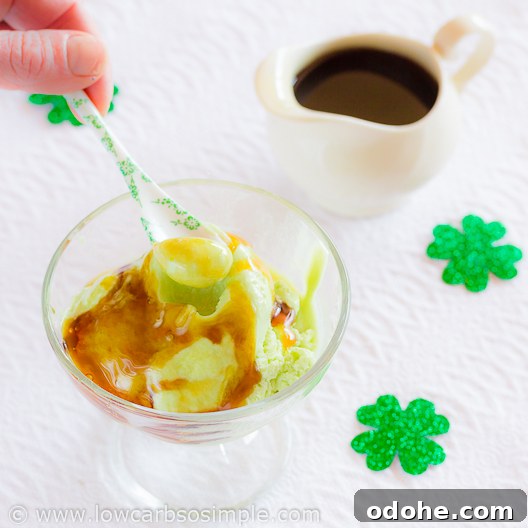 Green Lemon Cheesecake Ice Cream with Whiskey Syrup (5 & 2 Ingredients) 10 5-Ingredient Green Lemon Cheesecake Ice Cream and 2-Ingredient Whisky Syrup | Low-Carb, So Simple