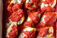 Creamy Spinach and Ricotta Stuffed Shells Recipe