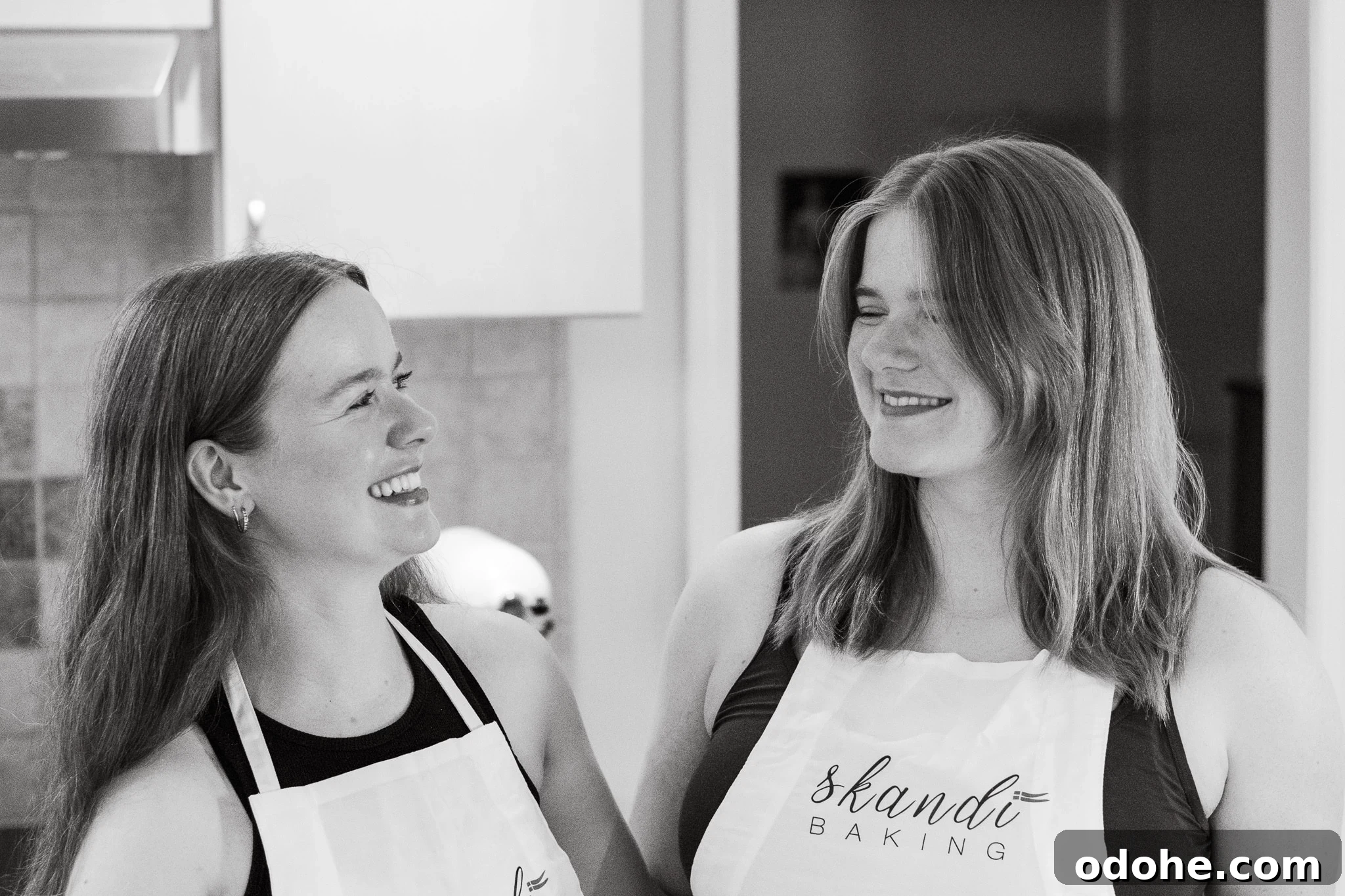 Skandibaking Turns Two: Anniversary Recipes and Scandinavian Treats 4 Sofie and Emma laughing.