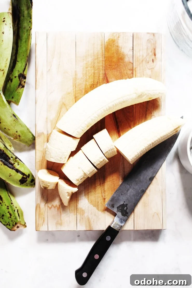 Sliced Green Plantains