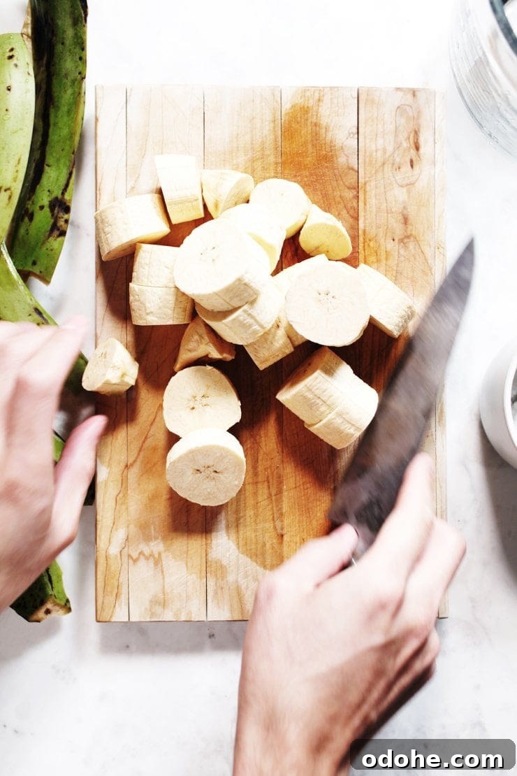 Cut Plantains