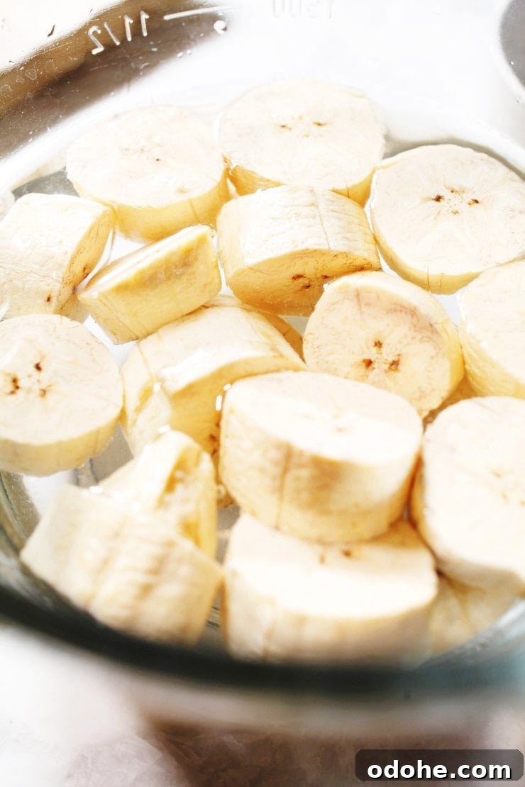Plantains in Salt Water