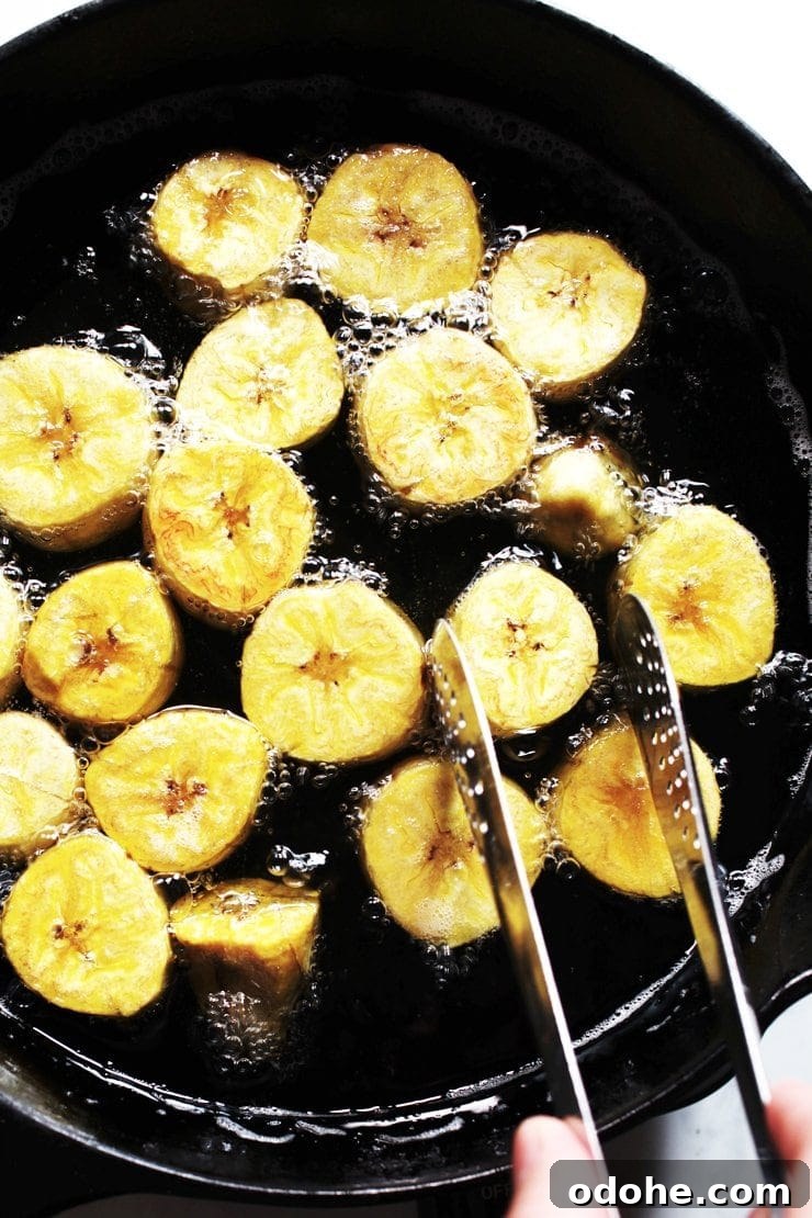 Frying Plantains