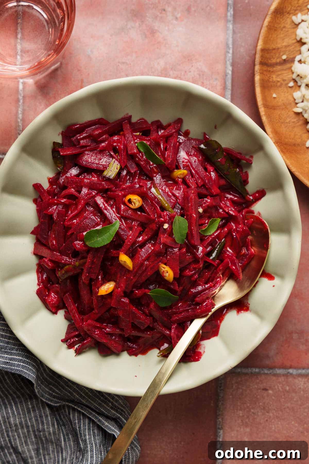 Authentic Sri Lankan Beetroot Curry Recipe with Coconut Milk 11 beetroot curry with rice.