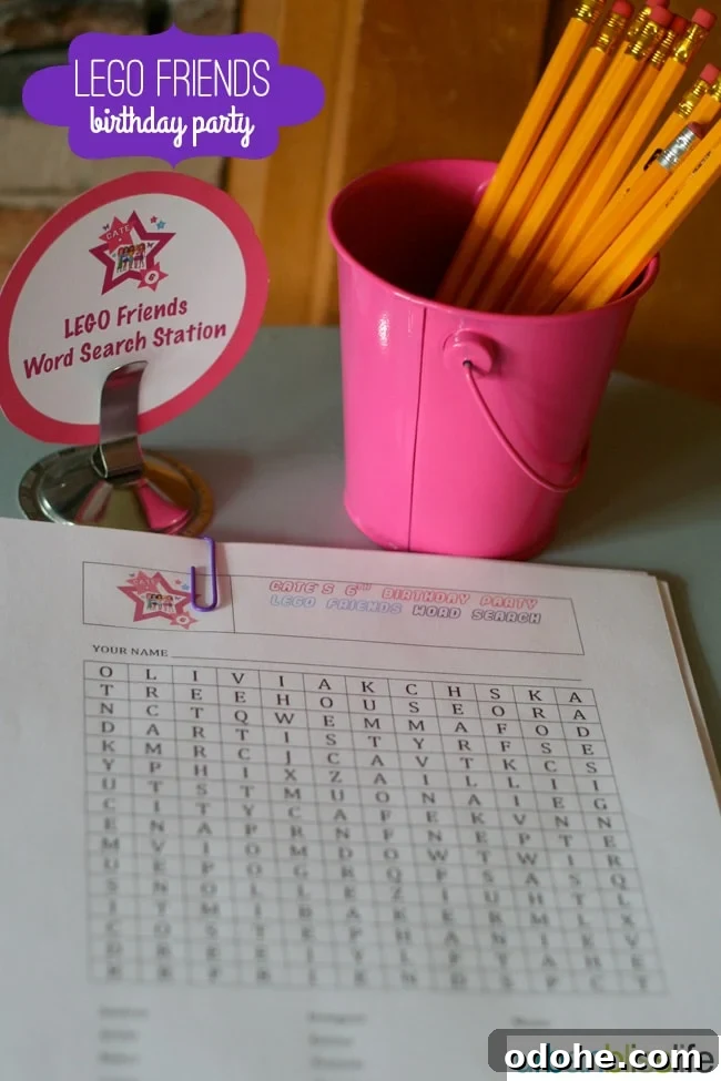 LEGO Friends Birthday Party