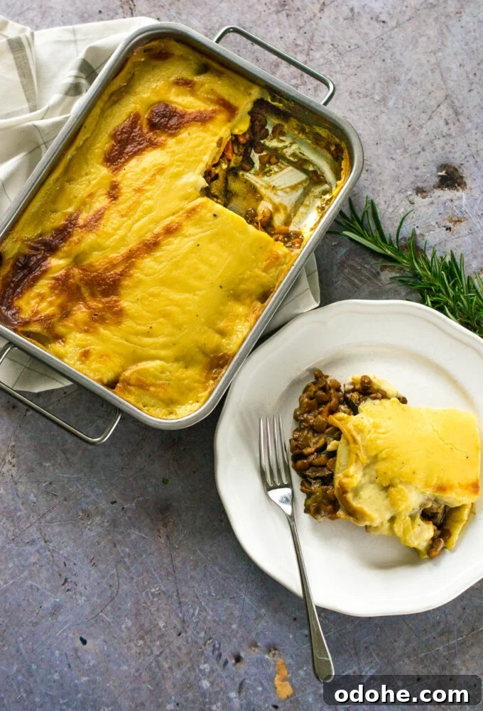 Creamy Vegan Cauliflower Cheese Bake — Plant-Based Comfort Dish 5 Vegan Moussaka