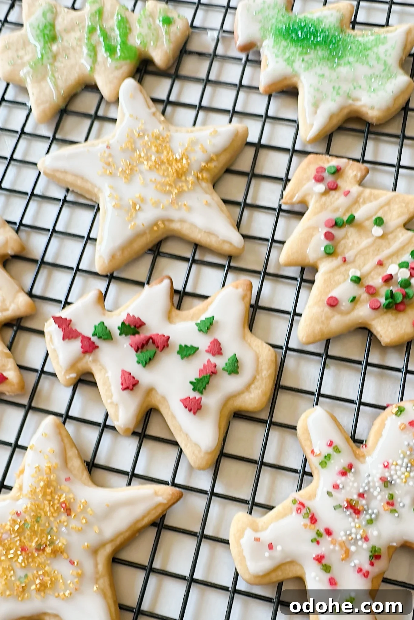 Maple sugar cookies with icing on top.