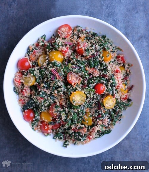 Swiss Chard and Quinoa Morning Power Bowl 5 Swiss Chard and Quinoa Breakfast Bowl