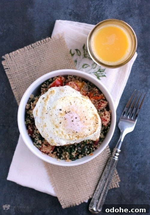 Swiss Chard and Quinoa Morning Power Bowl 7 Swiss Chard and Quinoa Breakfast Bowl
