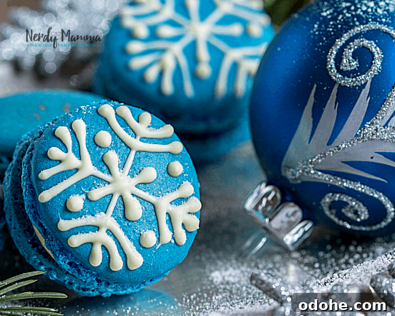 Snowflakes Macaron