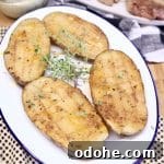 Creole Butter Potatoes on a platter.