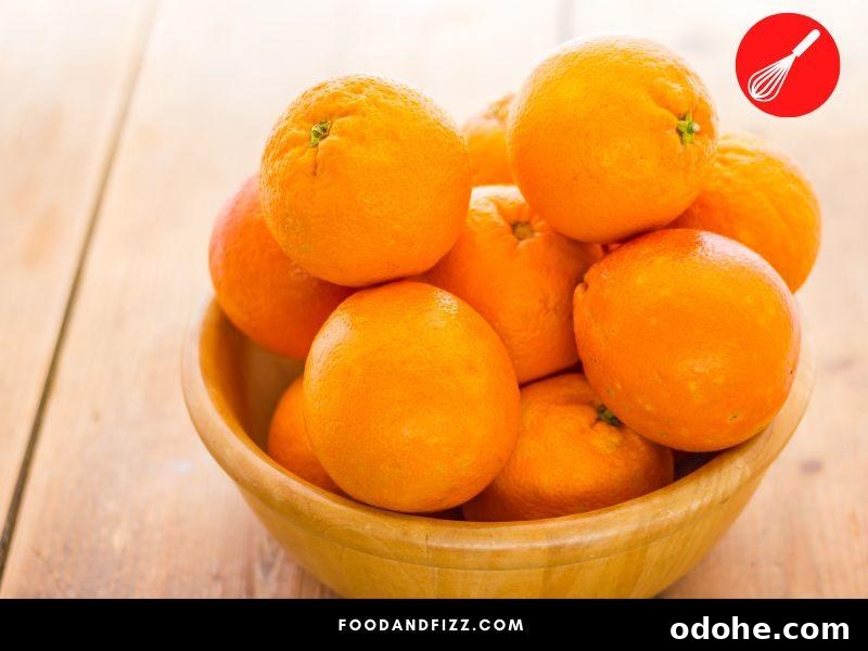 Color is not a reliable indicator of ripeness for oranges as sometimes food coloring might be injected into them to get the bright orange color.