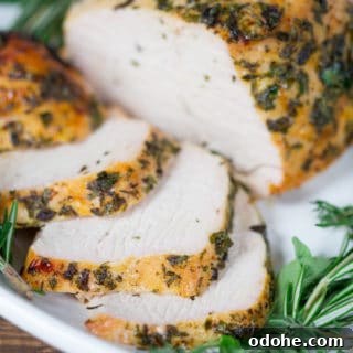 Herb Butter Roasted Turkey Breast - Oven Ready and Delicious Alternative