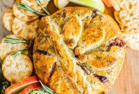 Warm Baked Brie with Cherry-Pecan Topping