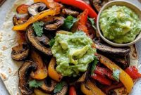 Sizzling Portobello Mushroom Fajitas with Peppers