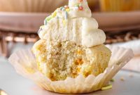 Classic Vanilla Cupcakes with Rainbow Sprinkles