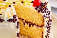 Cannoli Cake Recipe: Ricotta Filling and Chocolate Chips