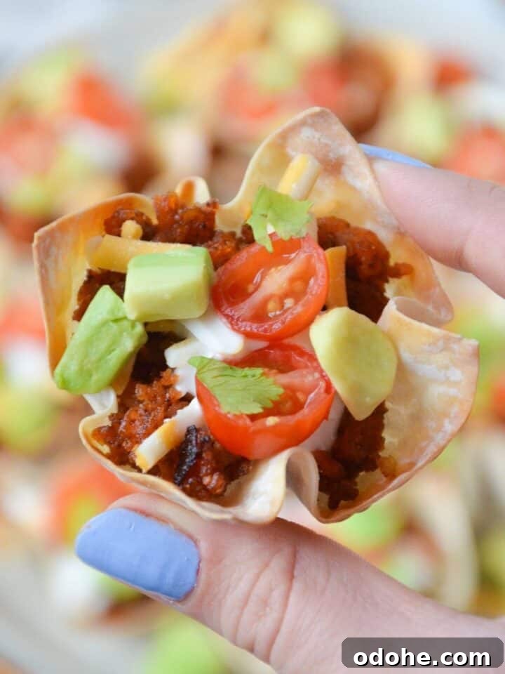 51 Friday Night Dinner Ideas to Try Tonight 17 Taco Wonton Cups