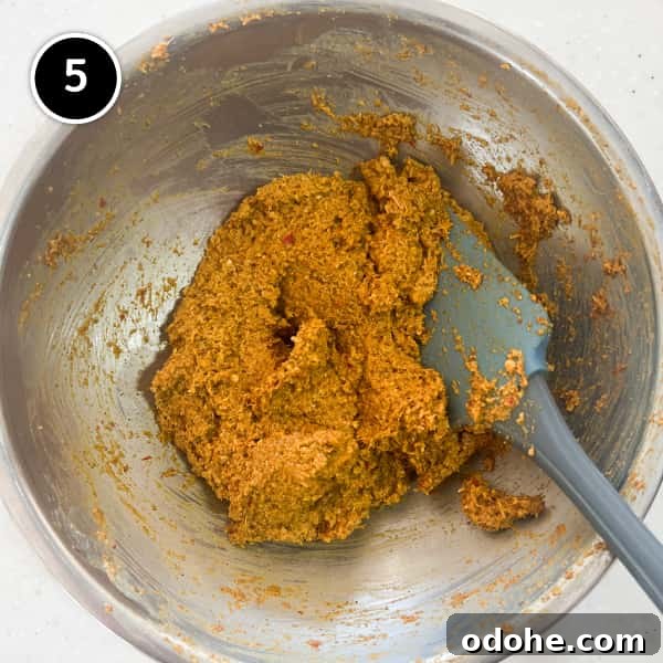 Thai Beef Massaman Curry | cookeatworld.com A massaman curry paste in a small bowl.