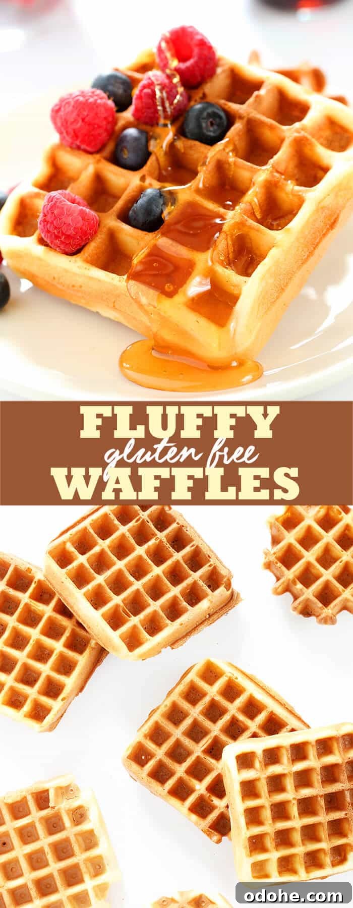  The perfect fluffy gluten free waffles made with yogurt and just a touch of sugar, with a lightly crisp outside. The gluten free breakfast of champions! 