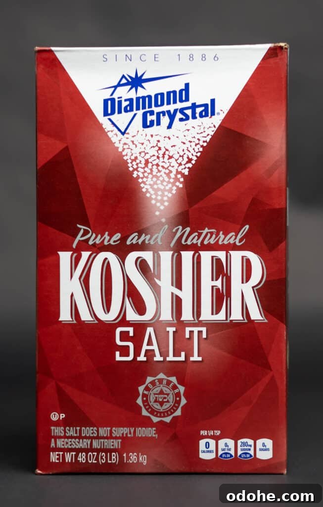 Diamond Crystal vs Morton Kosher Salt: How They Differ 2 box of diamond crystal kosher salt