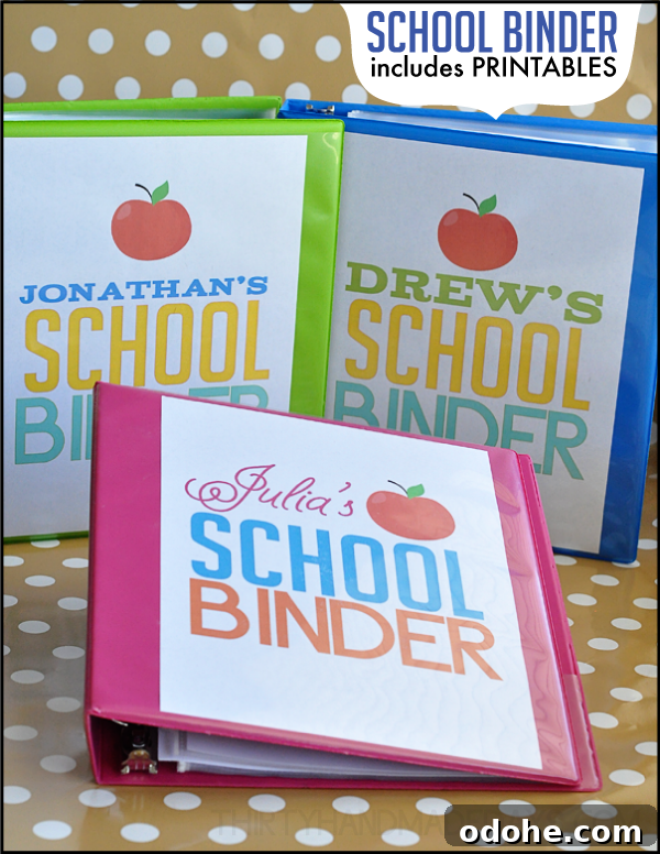 Printable Backpack Name Tags for School and Kids 8 School Binder with printables from www.thirtyhandmadedays.com