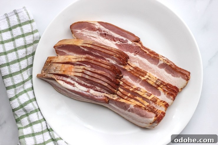 Overnight Sous Vide Bacon Recipe (Video Guide) 4 ingredients for sous vide bacon recipe