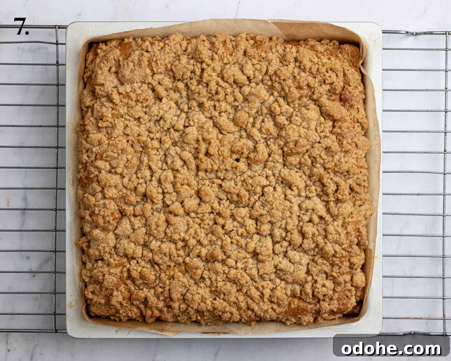 Step 7, the baked cake.
