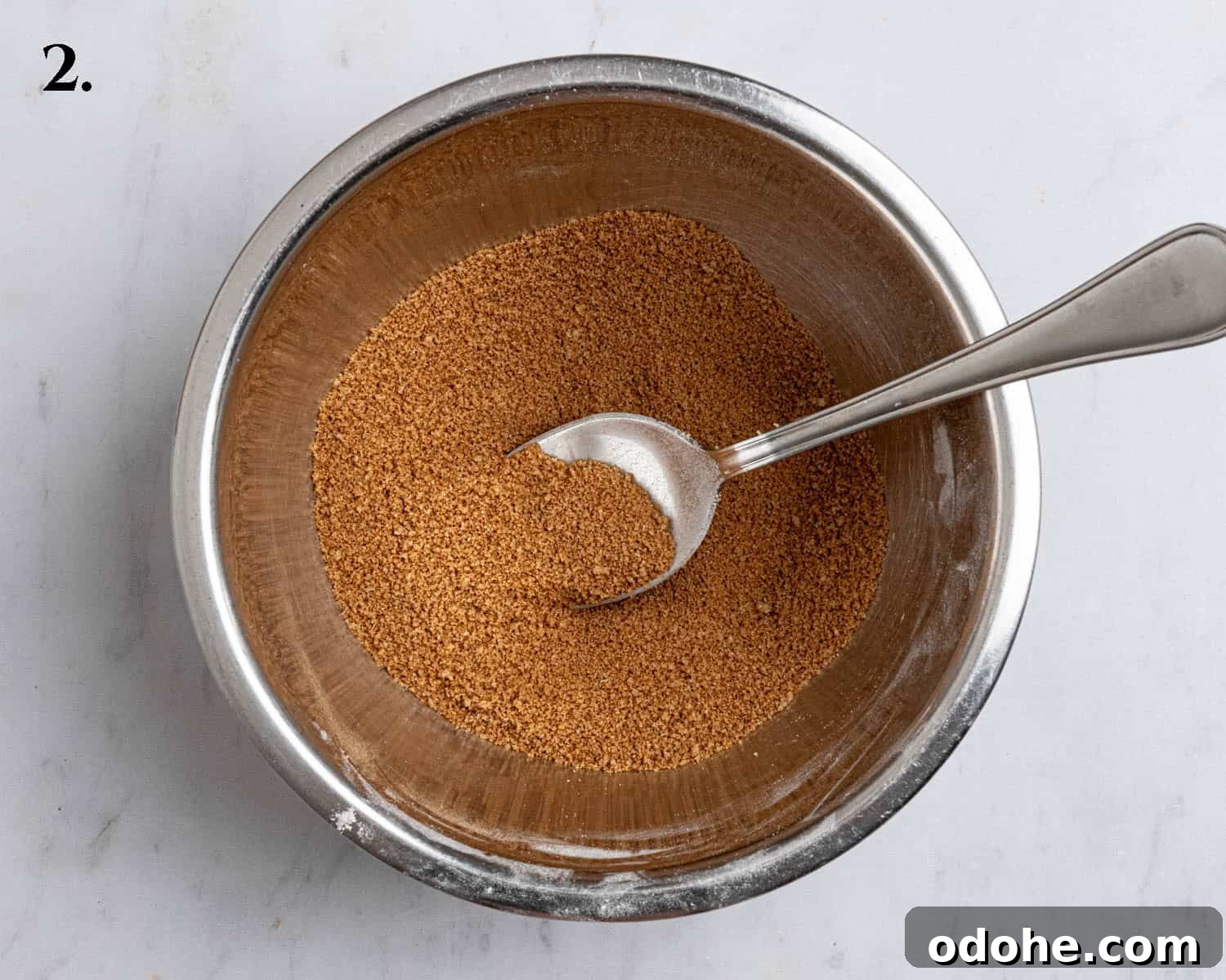 Step 2, the cinnamon sugar in a bowl.