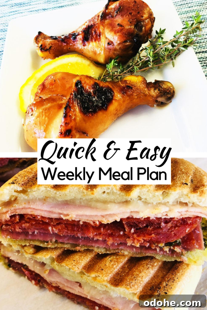 Quick Weekly Meal Plan: Week of August 8 2 Quick and Easy Weekly Meal Plan
