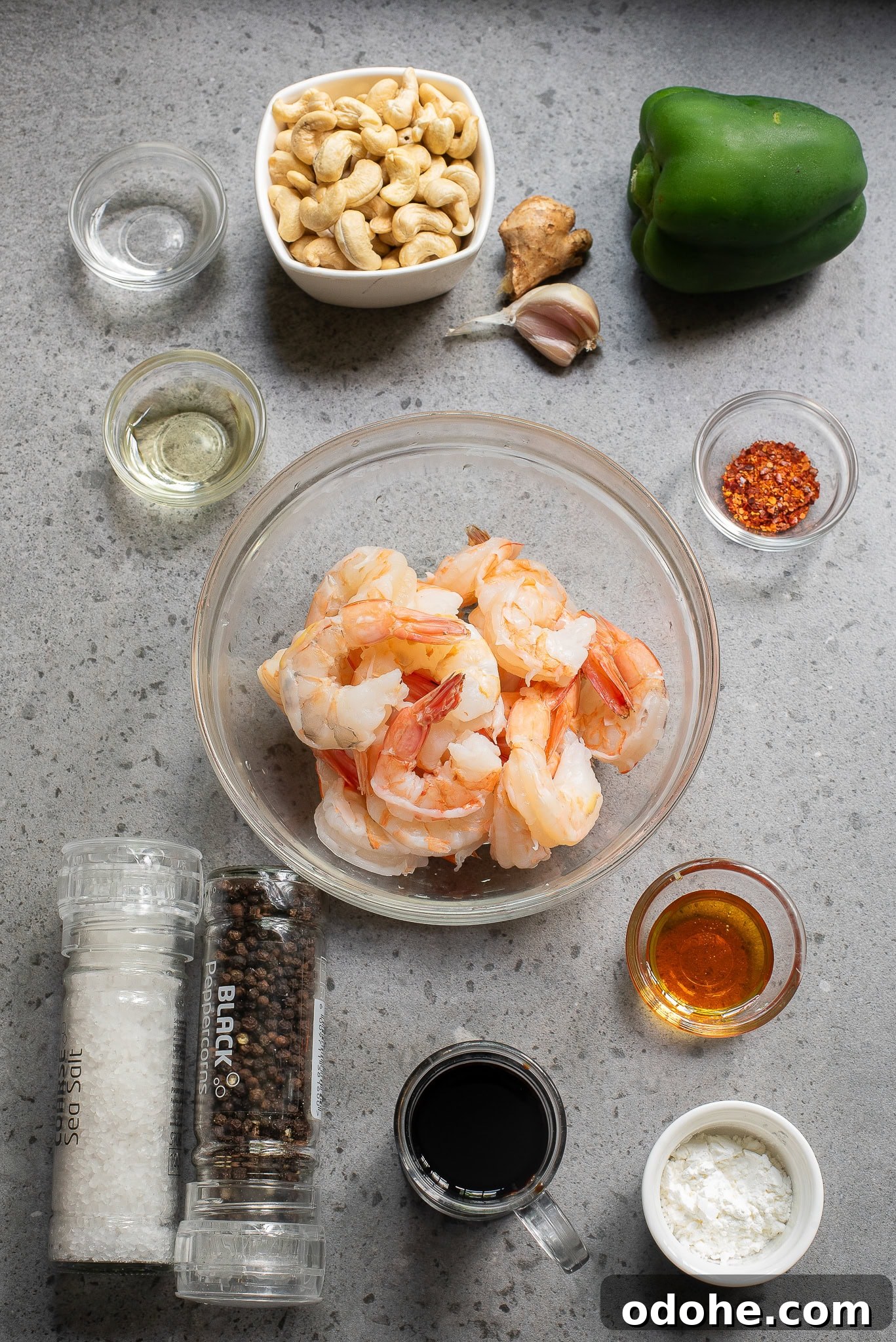 Kung Pao Shrimp with Cashews — Quick Spicy Stir-Fry 4 Serving of Kung Pao Shrimp