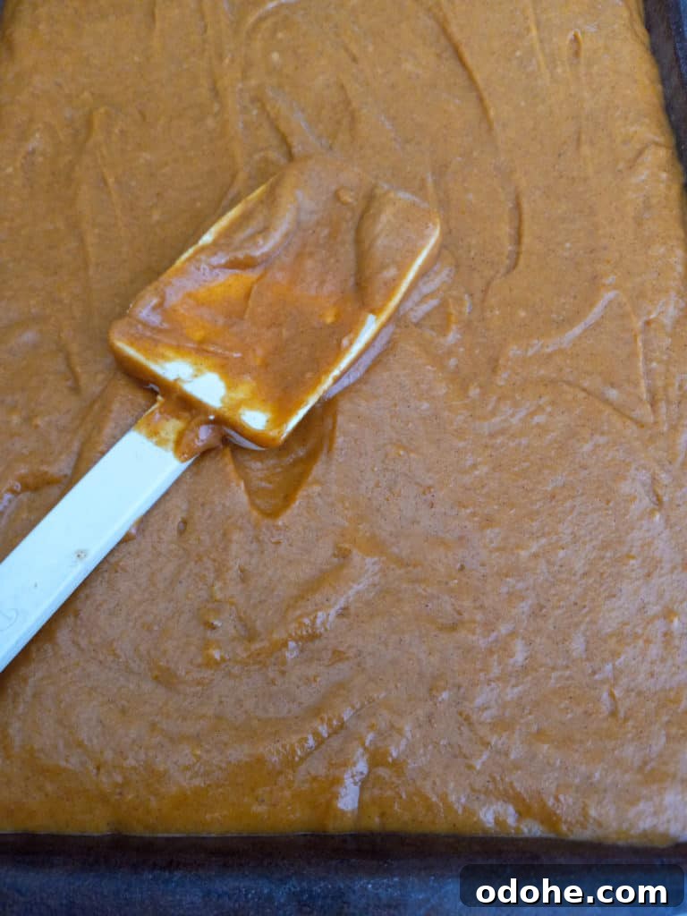 pumpkin batter for bars